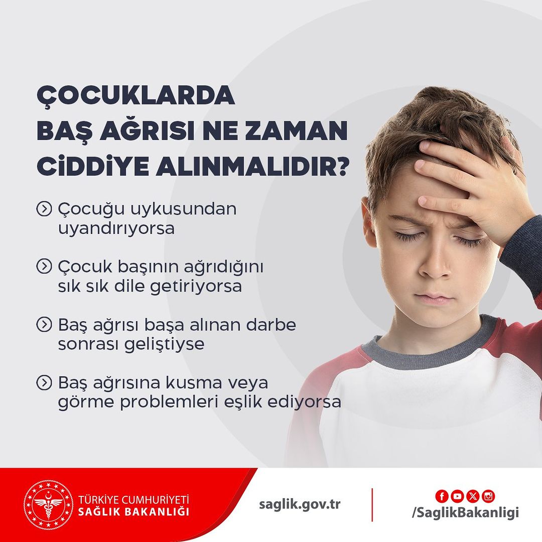 ÇOÇUKLARDA BAŞ AĞRISI NE ZAMAN CİDDİYE ALINMALIDIR? 